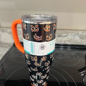 Swig life Halloween Pumpkin Tumbler with Orange Handle